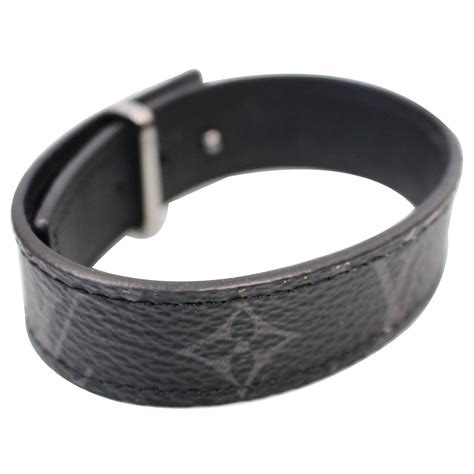 louis vuitton lv slim bracelet monogram eclipse|Louis Vuitton 55 keepall.